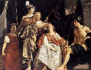 Abraham van den Tempel Minerva Crowns the Maid of Leiden oil painting on canvas